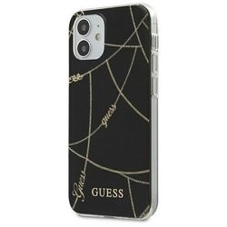 Чехлы для мобильных телефонов GUESS Gold Chain Design Hard for iPhone 12 mini
