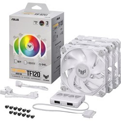 Системы охлаждения Asus TUF Gaming TF120 ARGB White - Triple Fan Kit with ARGB Controller