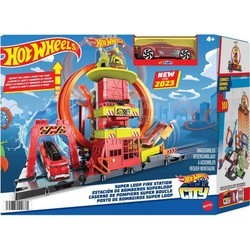 Автотреки и железные дороги Hot Wheels Super Loop Fire Station HKX41