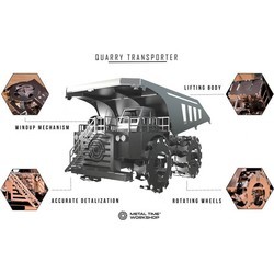 3D пазлы Metal Time Quarry Transporter Mining Truck MT014