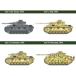 Сборные модели (моделирование) ITALERI PZ.Kpfw. III Ausf. J/L/M/N (1:56)