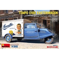 Сборные модели (моделирование) MiniArt Tempo A400 Kastenwagen 3-Wheel Delivery Box Track (1:35)