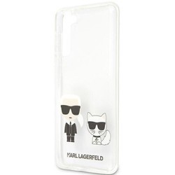 Чехлы для мобильных телефонов Karl Lagerfeld Transparent Karl & Choupette for Galaxy S21+