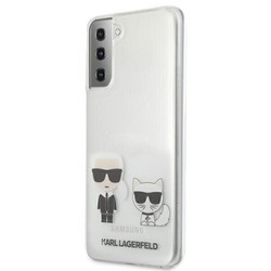 Чехлы для мобильных телефонов Karl Lagerfeld Transparent Karl & Choupette for Galaxy S21+