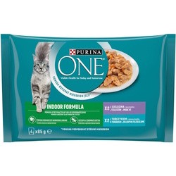 Корм для кошек Purina ONE Indoor Veal/Tuna Pouch 4 pcs