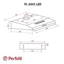 Вытяжки Perfelli PL 6042 BL LED черный