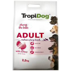 Корм для собак Tropidog Adult Medium/Large with Turkey 2.5 kg