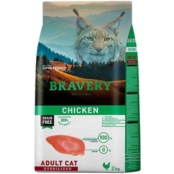 Корм для кошек Bravery Adult Sterilized Grain Free Chicken  2 kg