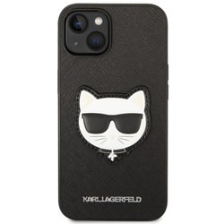 Чехлы для мобильных телефонов Karl Lagerfeld Saffiano Choupette Head Patch for iPhone 14 Plus