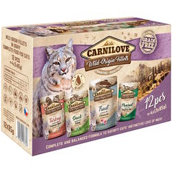 Корм для кошек Carnilove Multipack Wild-Origin Fillets in Gravy 12 pcs
