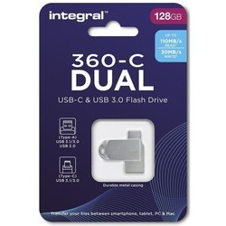 USB-флешки Integral 360-C Dual USB-C & USB 3.0 128&nbsp;ГБ