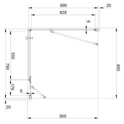 Душевые кабины Omnires Manhattan 90x70 левая / правая