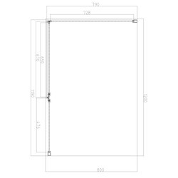 Душевые кабины Omnires Manhattan 120x90 левая / правая