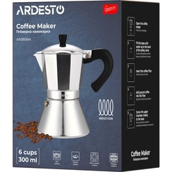Кофеварки и кофемашины Ardesto Gemini Piemonte 6 (серебристый)