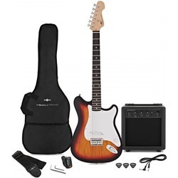 Электро и бас гитары Gear4music VISIONSTRING Electric Guitar Pack