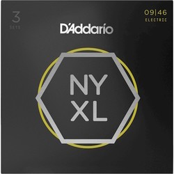 Струны DAddario NYXL Nickel Wound 9-46 (3-Pack)