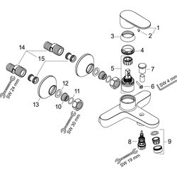 Наборы смесителей Hansgrohe Vernis Blend 20231000