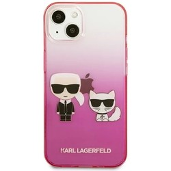 Чехлы для мобильных телефонов Karl Lagerfeld Gradient Iconic Karl and Choupette for iPhone 13 Mini