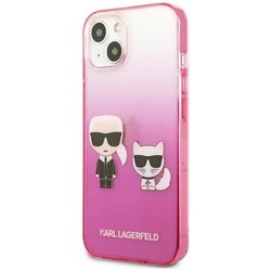 Чехлы для мобильных телефонов Karl Lagerfeld Gradient Iconic Karl and Choupette for iPhone 13 Mini