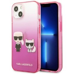 Чехлы для мобильных телефонов Karl Lagerfeld Gradient Iconic Karl and Choupette for iPhone 13 Mini