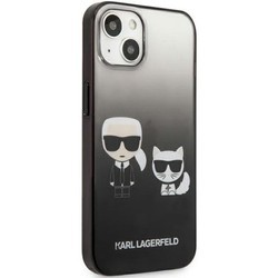 Чехлы для мобильных телефонов Karl Lagerfeld Gradient Iconic Karl and Choupette for iPhone 13