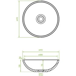 Умывальники Laveo Amber VGR1421T 410&nbsp;мм