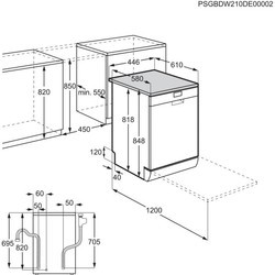 Посудомоечные машины AEG FFB 62407 ZW белый