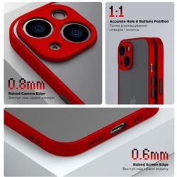 Чехлы для мобильных телефонов ArmorStandart Frosted Matte Ring for Galaxy A34 (красный)
