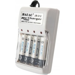 Зарядки аккумуляторных батареек Jiabao JB-212 + 4xAAA 2500 mAh