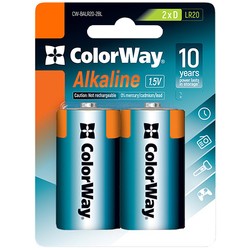 Аккумуляторы и батарейки ColorWay Alkaline Power 2xD