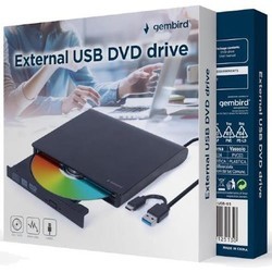 Оптические приводы Gembird DVD-USB-03 (черный)