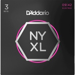 Струны DAddario NYXL Nickel Wound 9-42 (3-Pack)