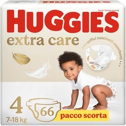 Подгузники (памперсы) Huggies Extra Care 4 / 66 pcs
