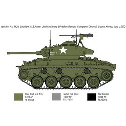 Сборные модели (моделирование) ITALERI M24 Chaffee Korean War (1:35)