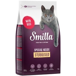Корм для кошек Smilla Adult Sterilised Beef  1 kg