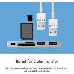 Картридеры и USB-хабы Icy Box IB-DK4035-C