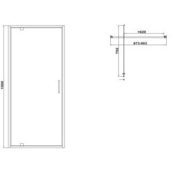 Душевые перегородки и стенки Devit Art 90 FEN3340B