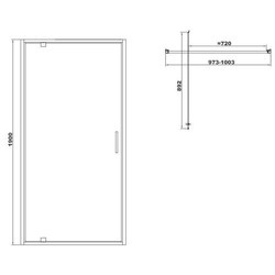 Душевые перегородки и стенки Devit Art 100 FEN3440B