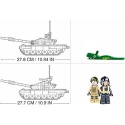 Конструкторы Sluban T-72B3 Main Battle Tank 2 in 1 M38-B1011