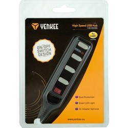 Картридеры и USB-хабы Yenkee YHB 4002BK