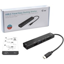 Картридеры и USB-хабы i-Tec USB-C Travel Easy Dock 4K HDMI + Power Delivery 60 W