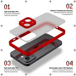 Чехлы для мобильных телефонов ArmorStandart Frosted Matte for Redmi Note 12 Pro (красный)