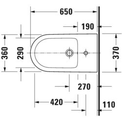 Биде Duravit D-Neo 2294100000