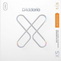 Струны DAddario XS 80/20 Bronze 10-47 (3-Pack)