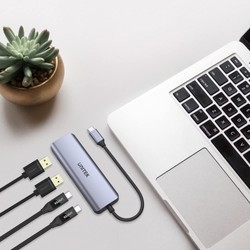 Картридеры и USB-хабы Unitek uHUB Q4 Next 4-in-1 USB-C Hub