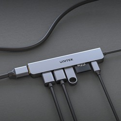 Картридеры и USB-хабы Unitek uHUB S7+ 7-in-1 USB-C 5Gbps Hub with 4K HDMI and 100W Power Delivery