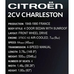 Конструкторы COBI Citroen 2CV Charleston Executive Edition 24340