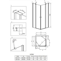 Душевые кабины Deante Alpinia KGA 90x90