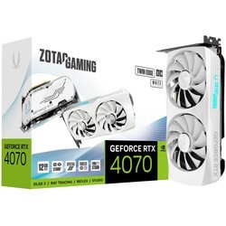 Видеокарты ZOTAC GeForce RTX 4070 Twin Edge OC White