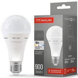 Лампочки TITANUM A68 10W 4000K E27
